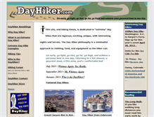 Tablet Screenshot of dayhiker.com